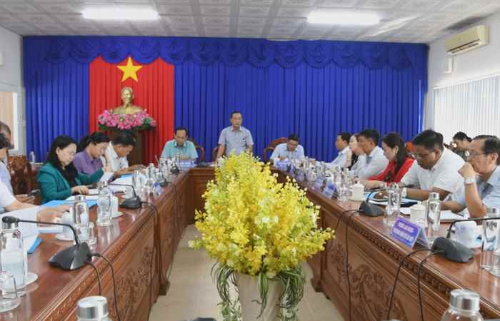 Đoàn công tác Thưởng trực BTC Đại hội Đại biểu các dân tộc thiểu số tỉnh Sóc Trăng làm việc tại huyện Long Phú